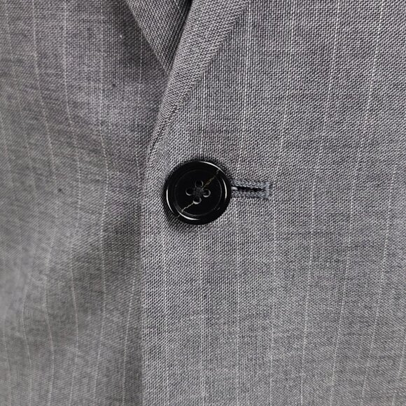 Banana Republic Slim Fit Gray Stripped Blazer 44R - Picture 7 of 16